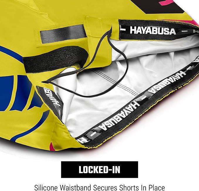 Fightshorts Hayabusa Icon (Largos) (Amarillo / Azul) (Disponible por Encargo)