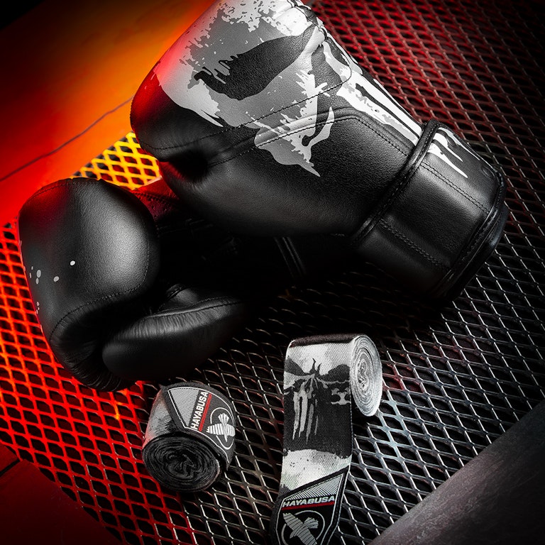 Guantes de Box Hayabusa T3 Edición Punisher (Marvel) (Disponible por Encargo)