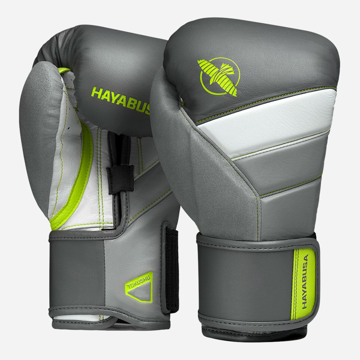 Guantes de Box Hayabusa T3 (Gris / Verde) (Disponible por Encargo)