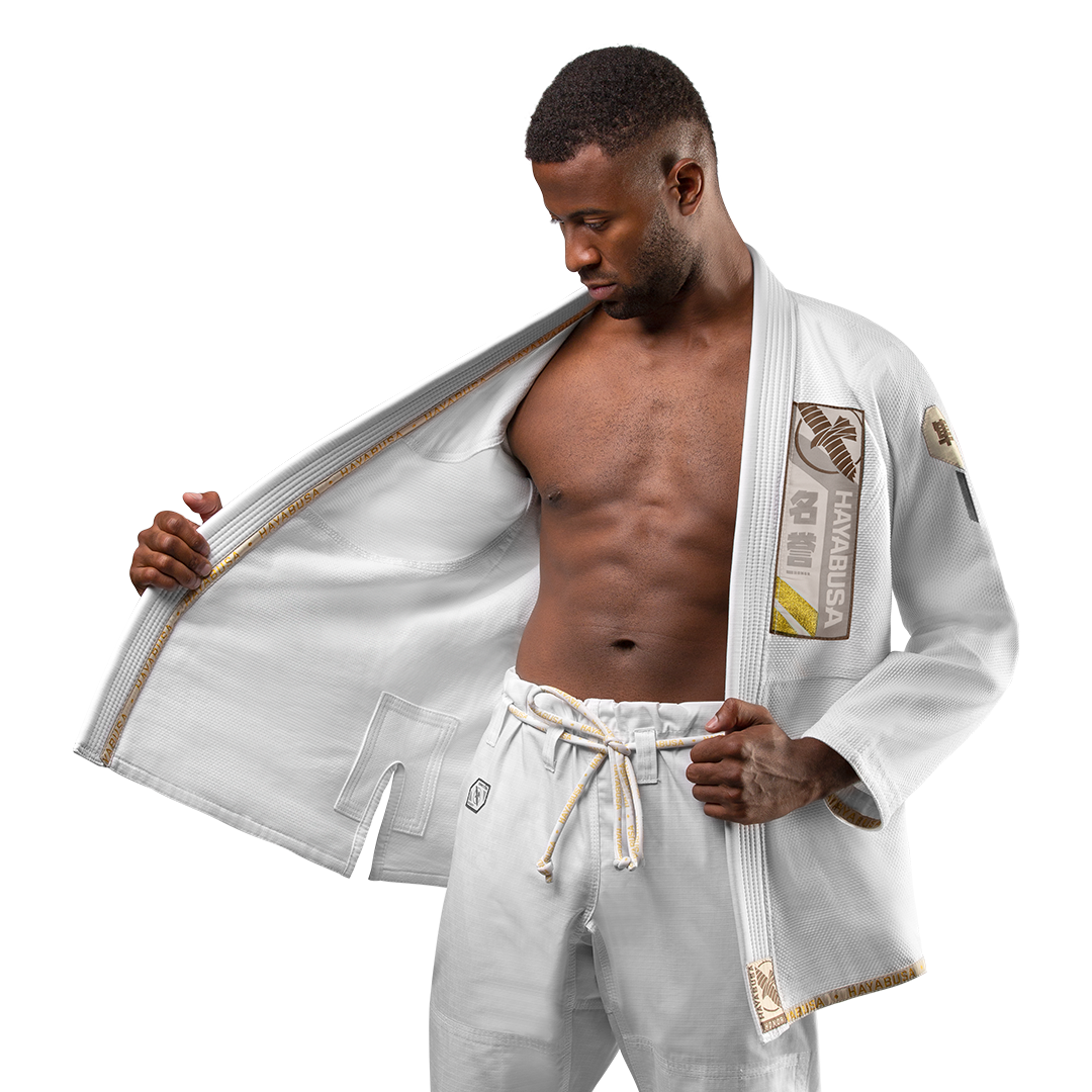 Uniforme de Jiujitsu Brasileño Liviano Hayabusa Ascend (Blanco) (Disponible por Encargo)