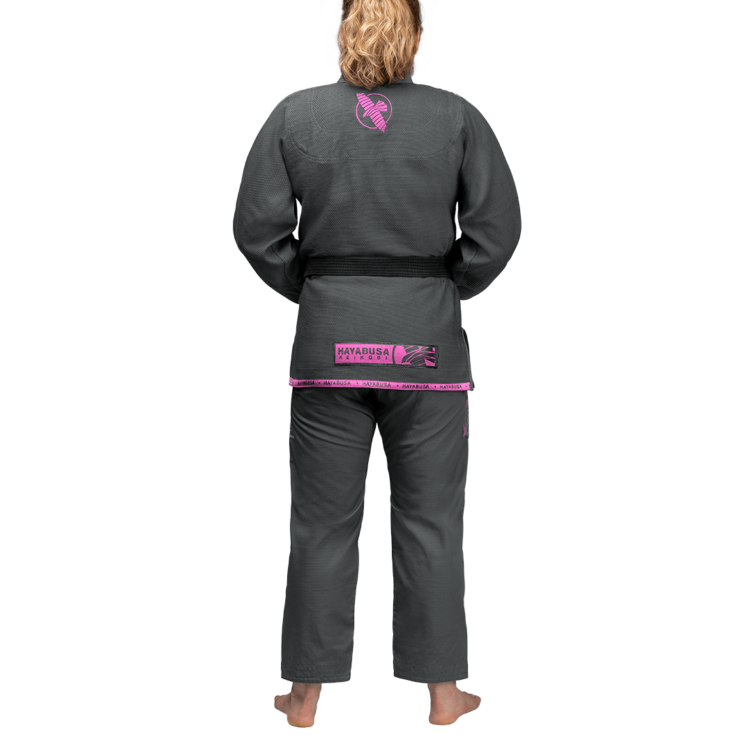 Uniforme de Jiujitsu Brasileño Liviano Hayabusa Lightweight (Gris / Rosado) (Disponible por Encargo)