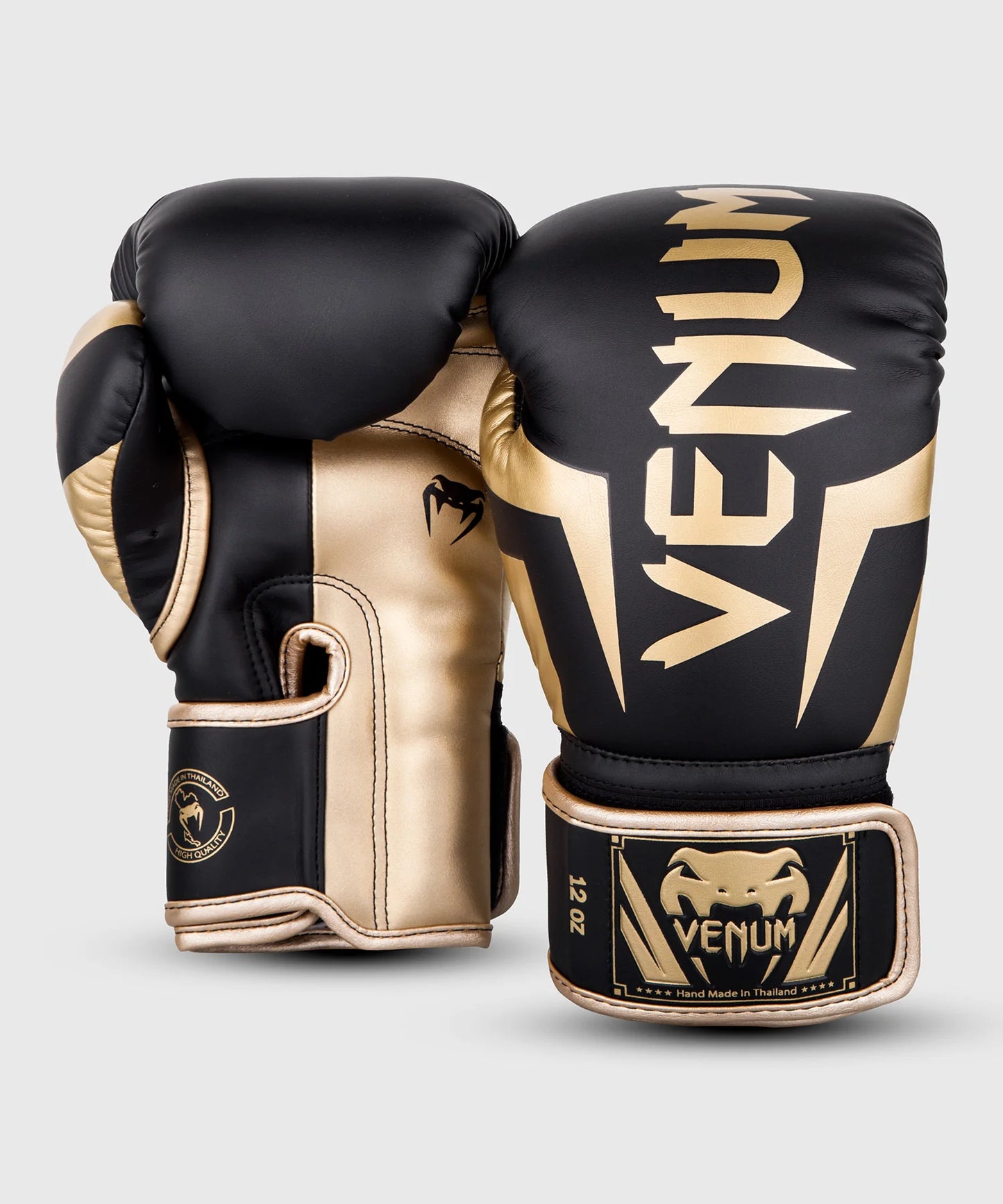 Guantes de Box Venum Elite (Negro / Dorado) (Disponible por Encargo)