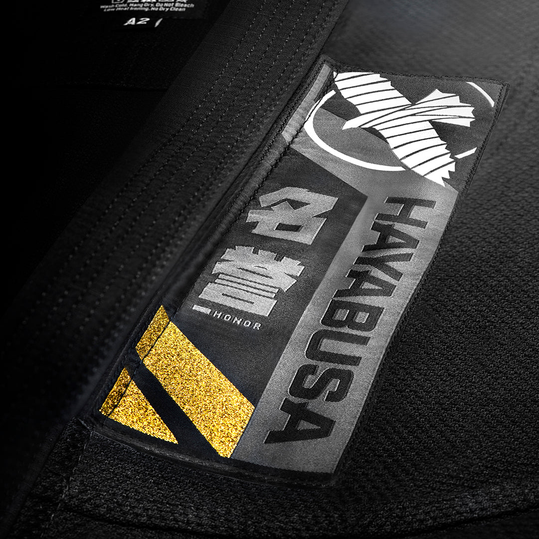 Uniforme de Jiujitsu Brasileño Liviano Hayabusa Ascend (Negro) (Disponible por Encargo)