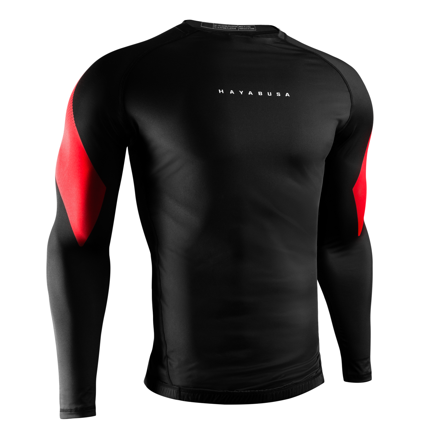 Rashguard Manga Larga para Hombre Hayabusa Pro Ranked (Negro) (Disponible por Encargo)