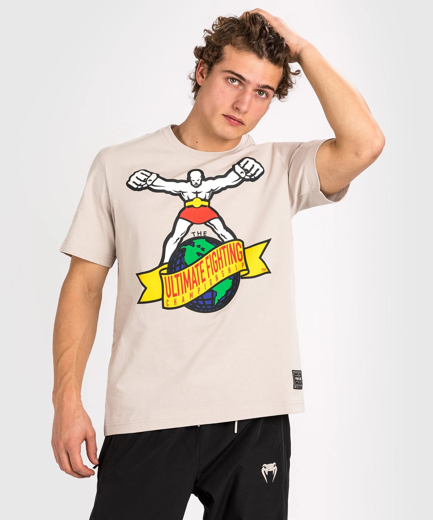 Camiseta para Hombre Venum UFC Ulti-Man (Gris / Blanco) (Disponible en Costa Rica y por Encargo)
