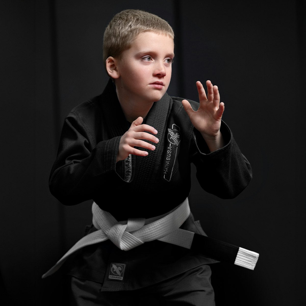 Uniforme de Jiujitsu Brasileño Hayabusa Essential para Niño (Negro) (Disponible por Encargo)