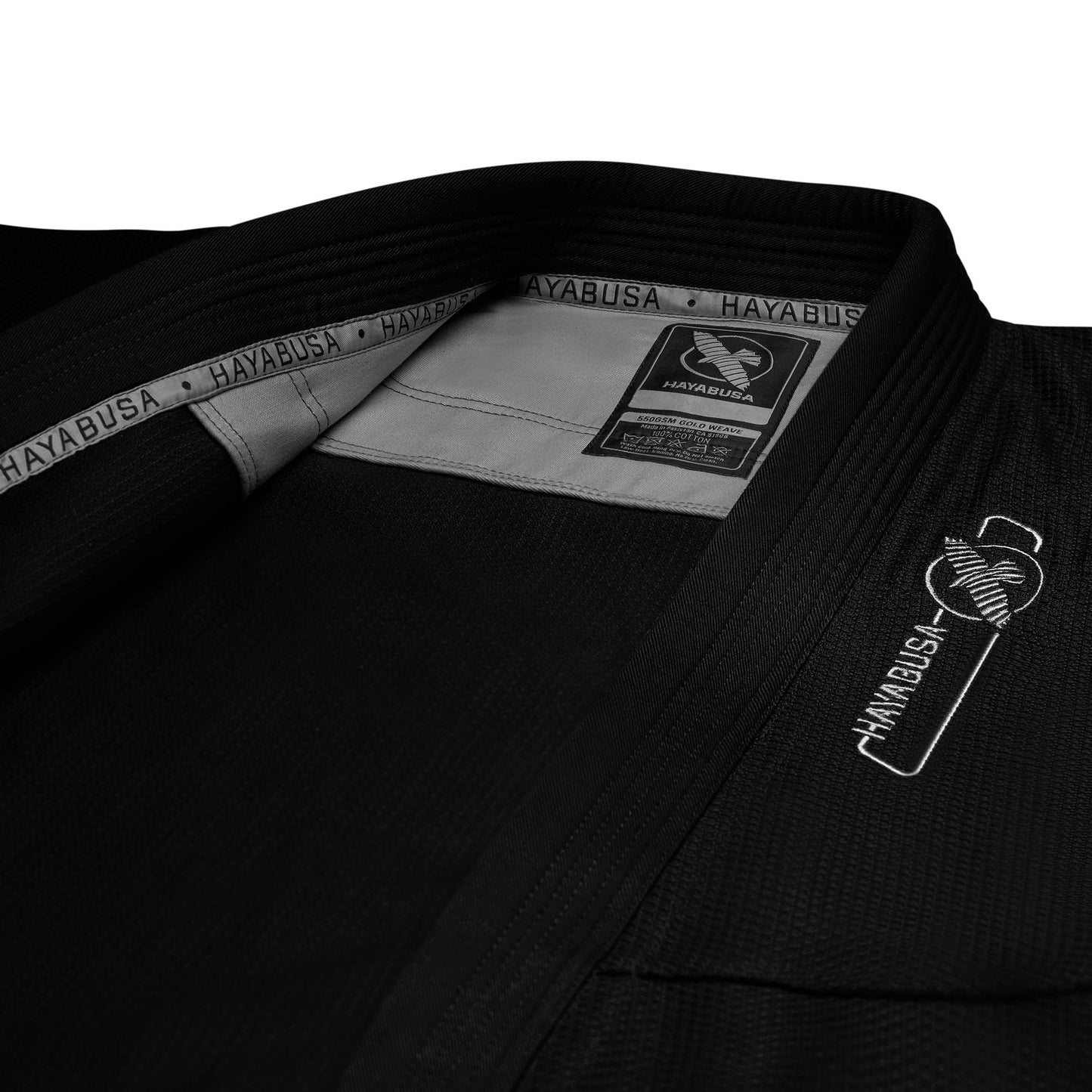 Uniforme de Jiujitsu Brasileño Hayabusa Essential Jiujitsu (Negro) (Disponible por Encargo)