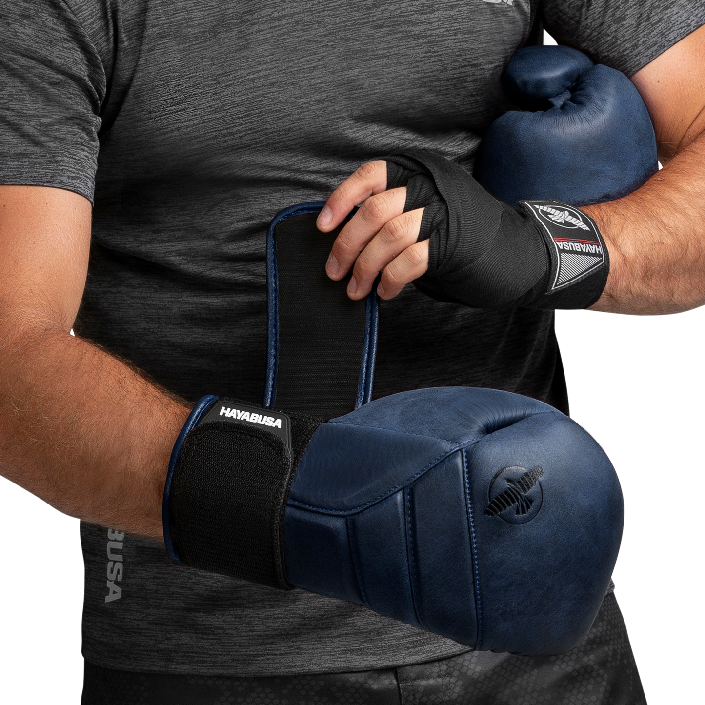 Guantes de Box Hayabusa T3 de Cuero de Lujo (Azul) (Disponible por Encargo)