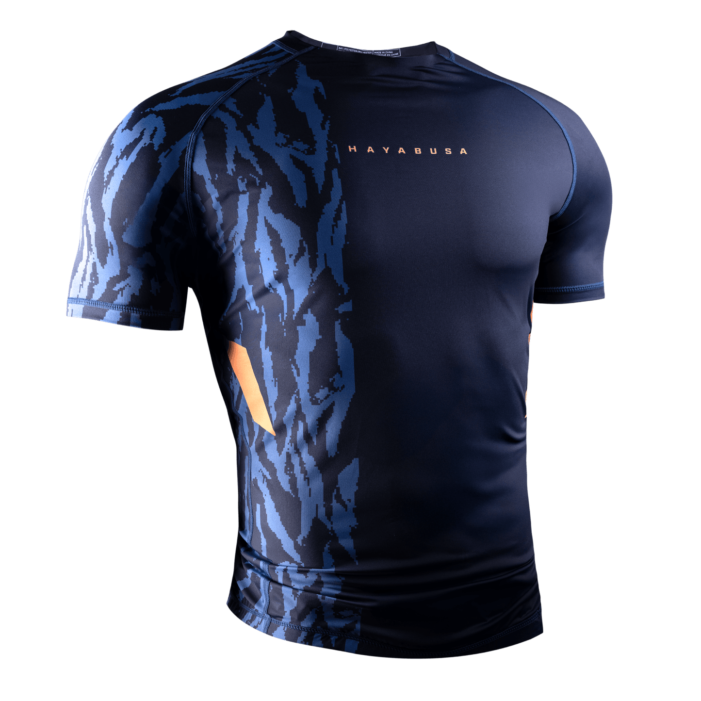 Rashguard Manga Corta para Hombre Hayabusa Apex (Azul Noche) (Disponible por Encargo)