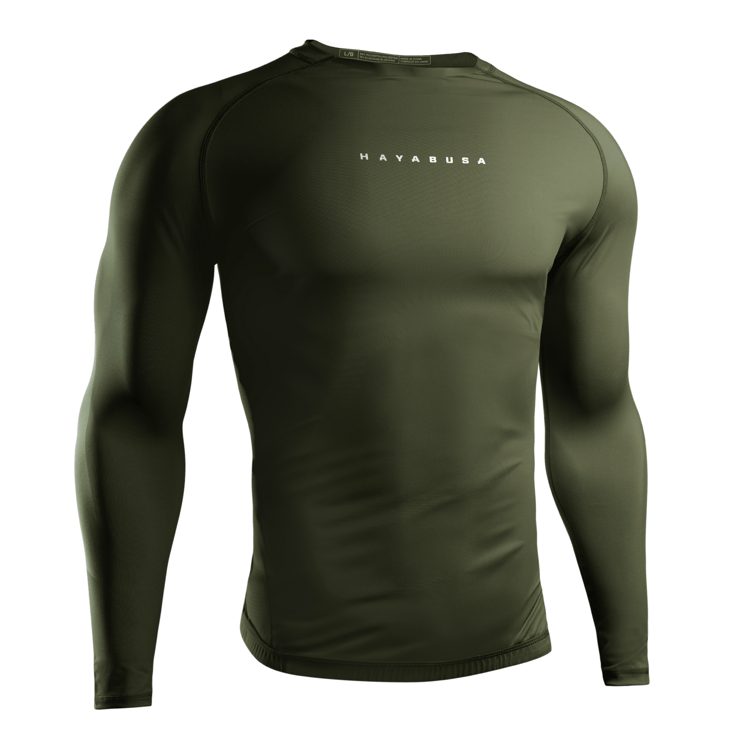 Rashguard Manga Larga para Hombre Hayabusa Core (Verde) (Disponible por Encargo)