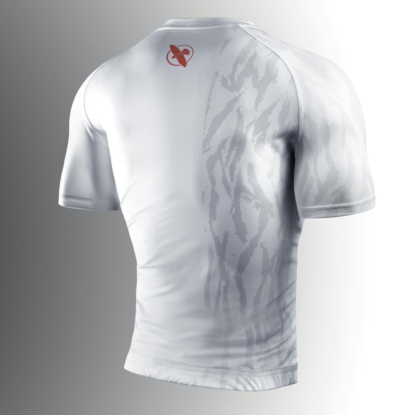 Rashguard Manga Corta para Hombre Hayabusa Apex (Blanco Ceniza) (Disponible por Encargo)