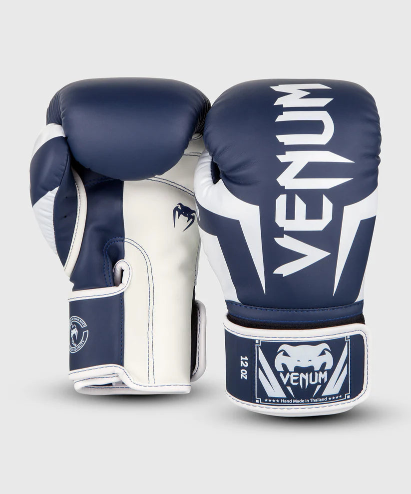 Guantes de Box Venum Elite (Azul / Blanco) (Disponible por Encargo)