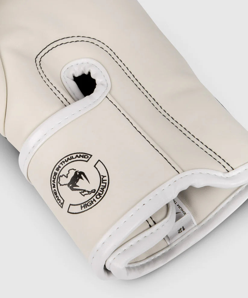 Guantes de Box Venum Elite (Blanco / Negro) (Disponible por Encargo)
