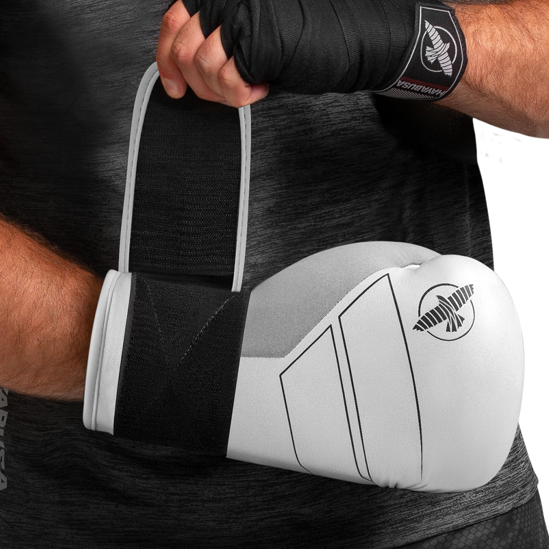 Guantes de Box Hayabusa S4 (Cuero) (Blanco) (Disponible por Encargo)