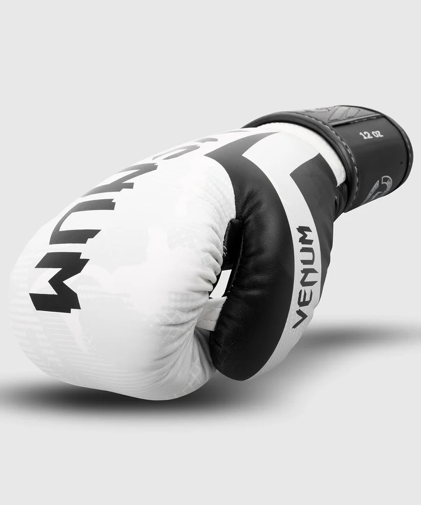 Guantes de Box Venum Elite (Blanco Camo / Negro) (Disponible por Encargo)
