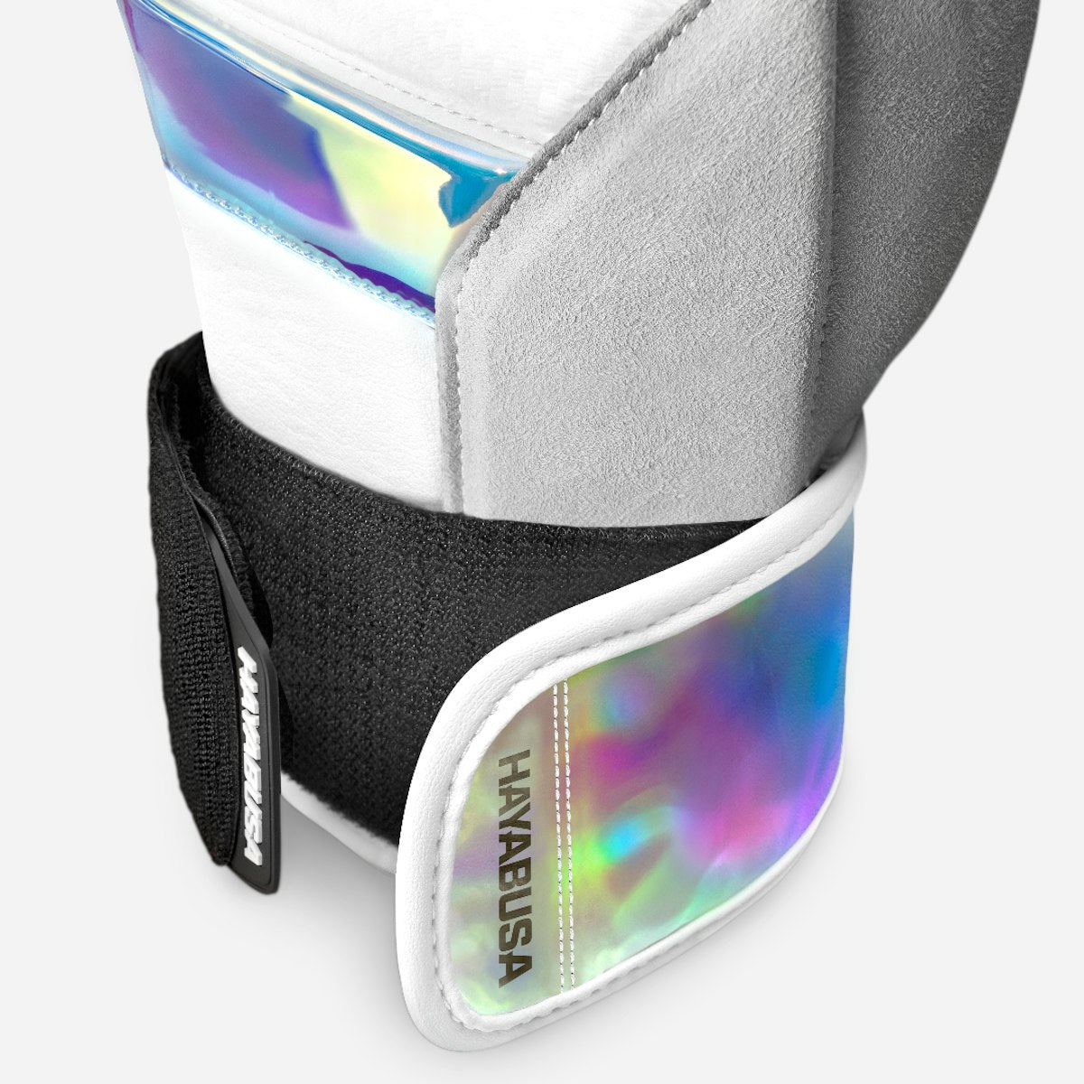 Guantes de Box Hayabusa T3 (Blanco / Plateado Metálico) (Disponible por Encargo)