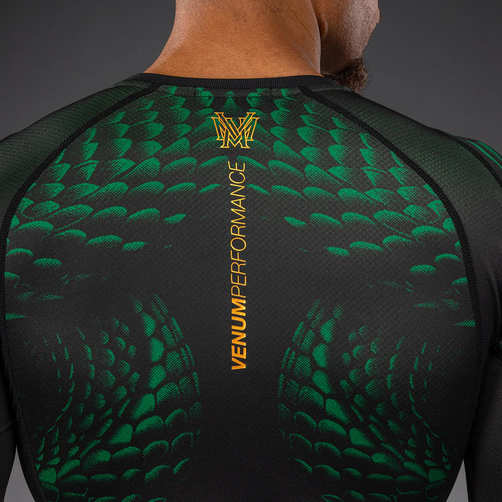 Rashguard Manga Larga Venum Matupa (Negro / Verde) (Disponible en Costa Rica)