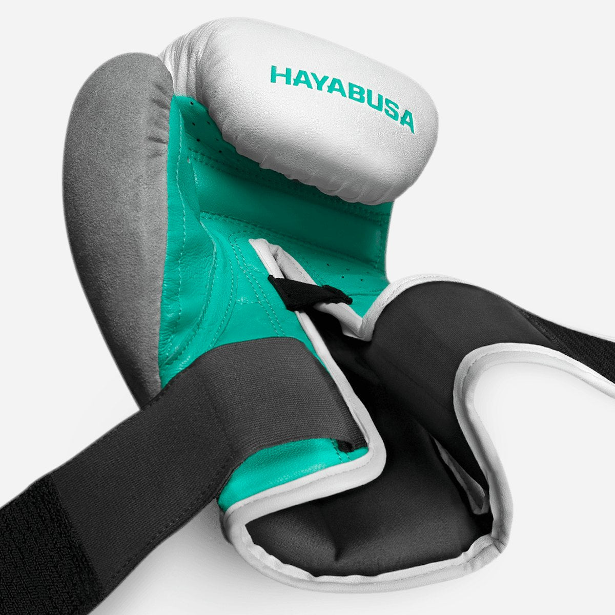 Guantes de Box Hayabusa T3 (Blanco / Turquesa) (Disponible por Encargo)
