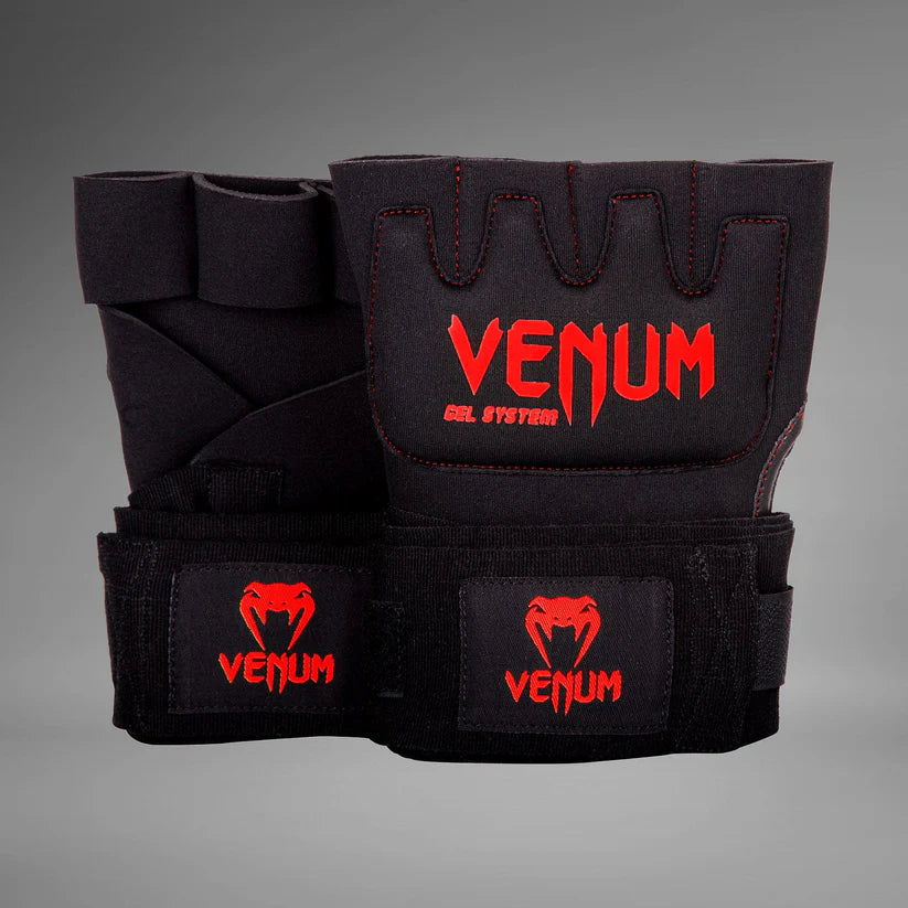 Vendas de Gel Venum Quick Wrap (Negro / Rojo) (Disponible en Costa Rica)