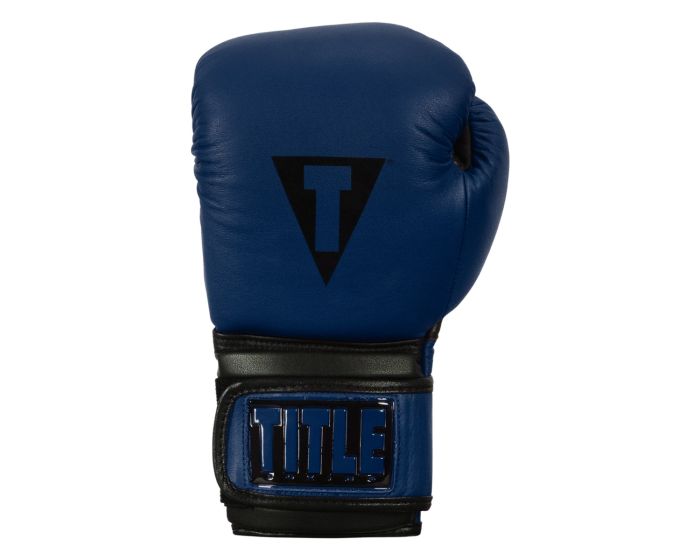 Guantes de Box Title Dauntless (Cuero) (Azul / Negro) (Disponible por Encargo)