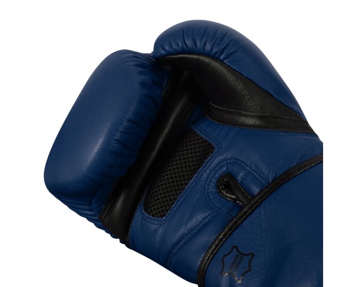 Guantes de Box Title Dauntless (Cuero) (Azul / Negro) (Disponible por Encargo)