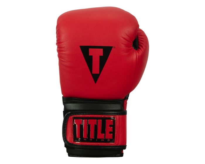 Guantes de Box Title Dauntless (Cuero) (Rojo / Negro) (Disponible por Encargo)