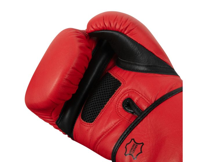 Guantes de Box Title Dauntless (Cuero) (Rojo / Negro) (Disponible por Encargo)