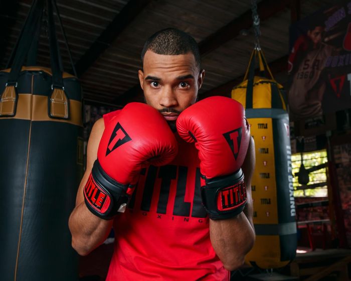 Guantes de Box Title Dauntless (Cuero) (Rojo / Negro) (Disponible por Encargo)