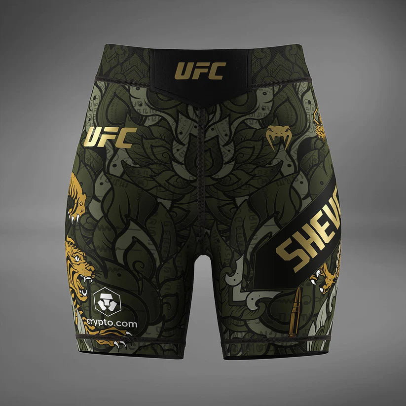 Licra Corta Venum UFC Unrivaled Valentina Shevchenko (Verde) (Disponible por Encargo)