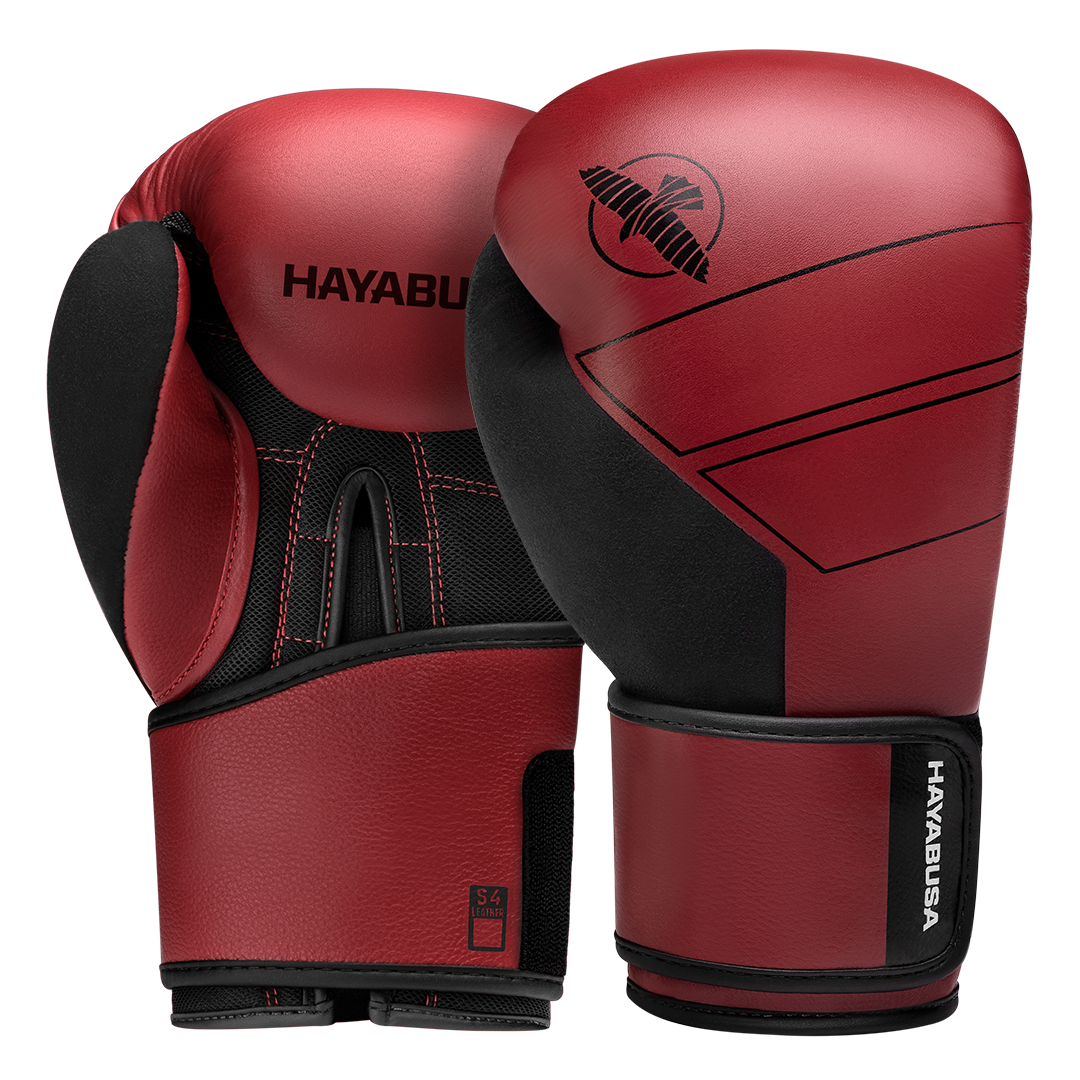 Guantes de Box Hayabusa S4 (Cuero) (Rojo) (Disponible por Encargo)
