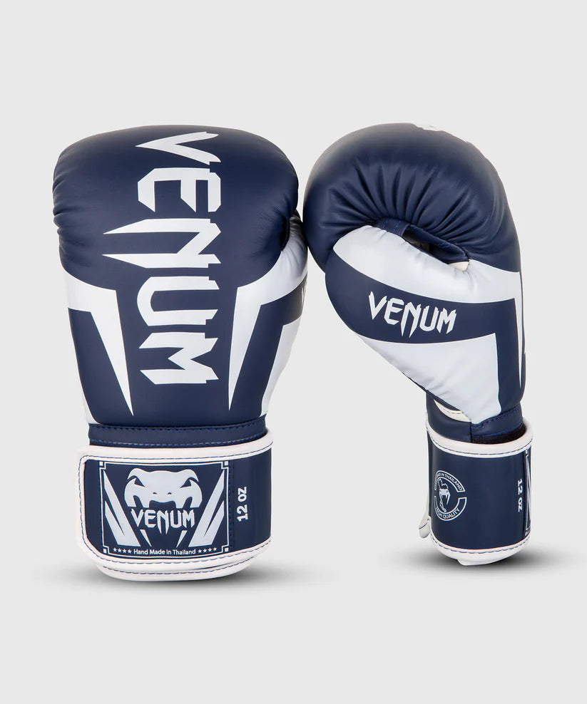 Guantes de Box Venum Elite (Azul / Blanco) (Disponible por Encargo)