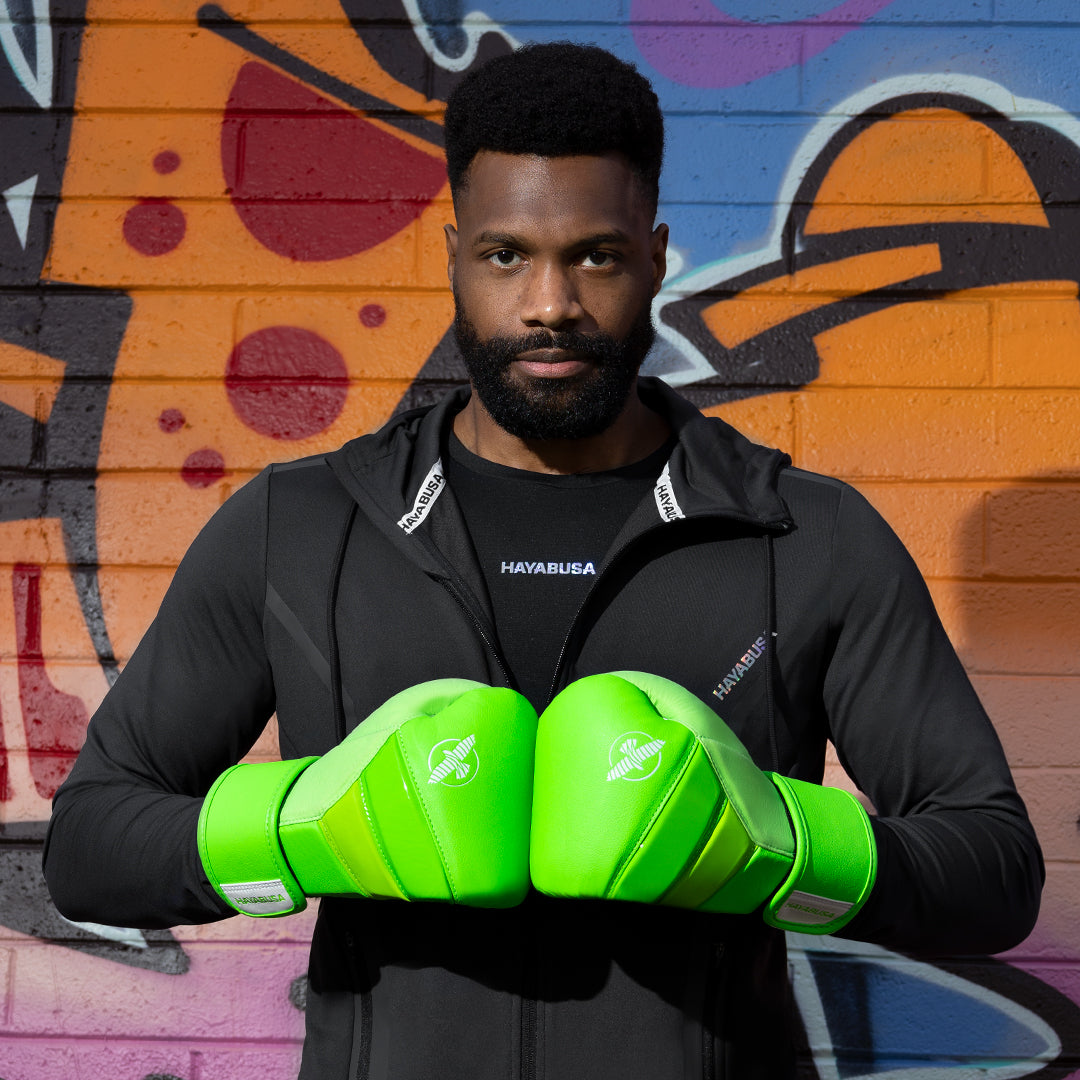 Guantes de Box Hayabusa T3 Neón (Verde / Blanco) (Disponible por Encargo)