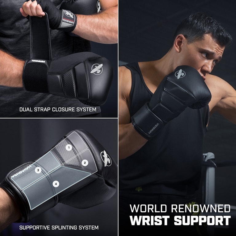 Guantes de Box Hayabusa T3 (Negro / Gris) (Disponible por Encargo)