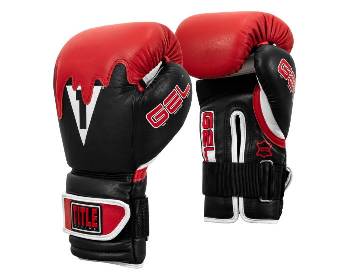 Guantes de Box Title GEL Lava (Negro / Rojo) (Disponible por Encargo)