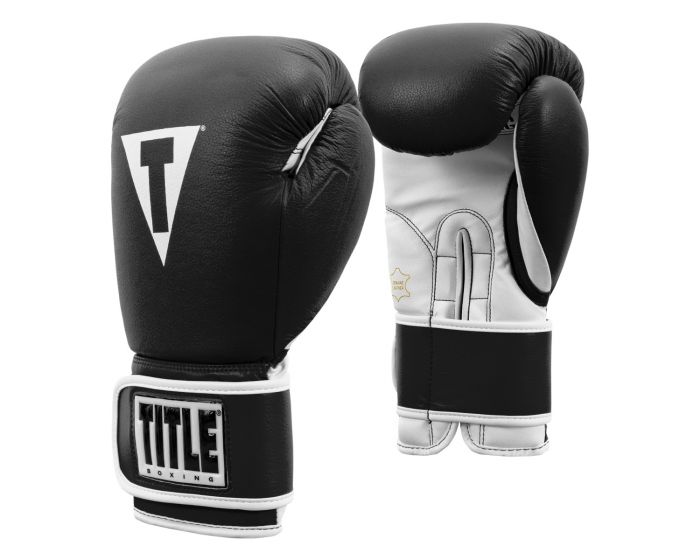 Guantes de Box Title Pro Style 3.0 (Cuero) (Negro / Blanco) (Disponible por Encargo)