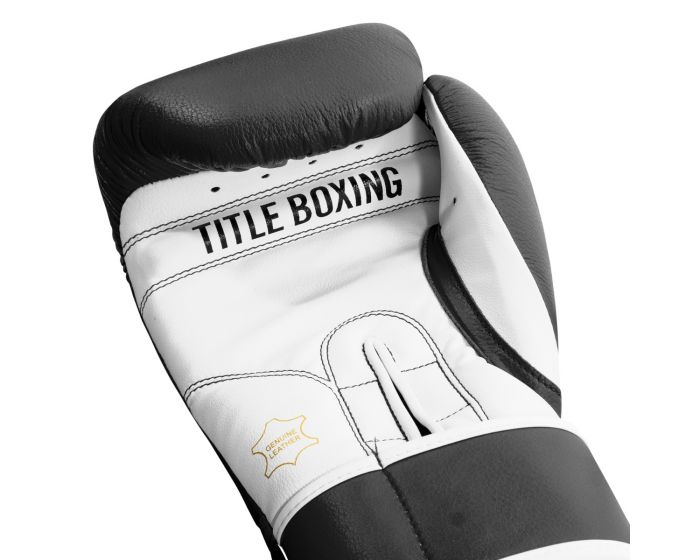 Guantes de Box Title Pro Style 3.0 (Cuero) (Negro / Blanco) (Disponible por Encargo)