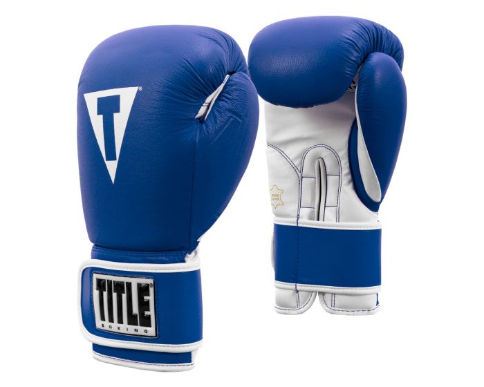 Guantes de Box Title Pro Style 3.0 (Cuero) (Azul / Blanco) (Disponible por Encargo)