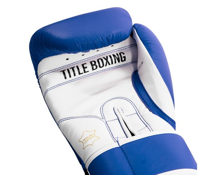Guantes de Box Title Pro Style 3.0 (Cuero) (Azul / Blanco) (Disponible por Encargo)