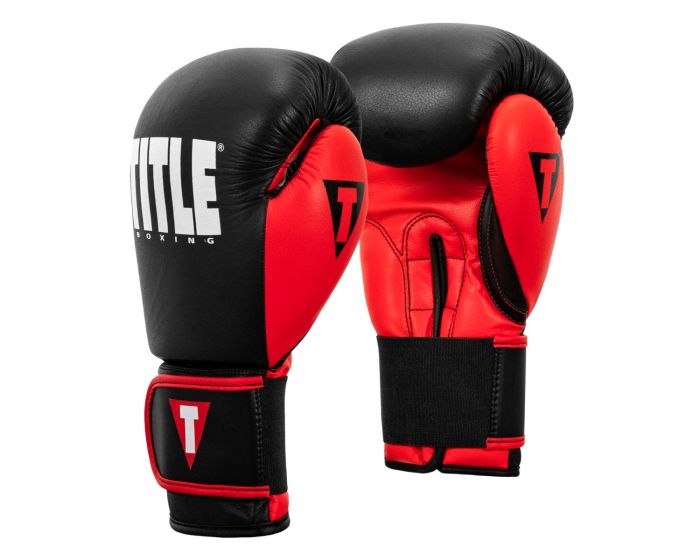 Guantes de Box Title Dynamic Strike (Negro / Rojo) (Disponible por Encargo)