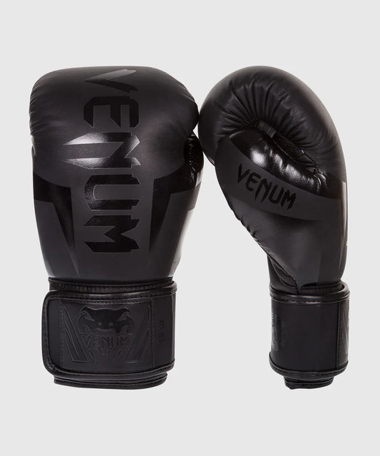 Guantes de Box Venum Elite (Negro / Negro) (Disponible por Encargo)