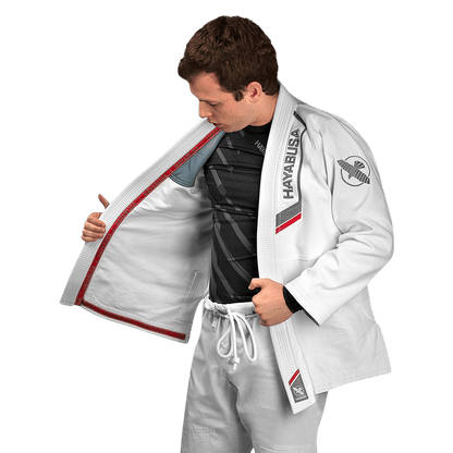 Uniforme de Jiujitsu Brasileño Liviano Hayabusa Ultra-Lightweight (Blanco) (Disponible por Encargo)