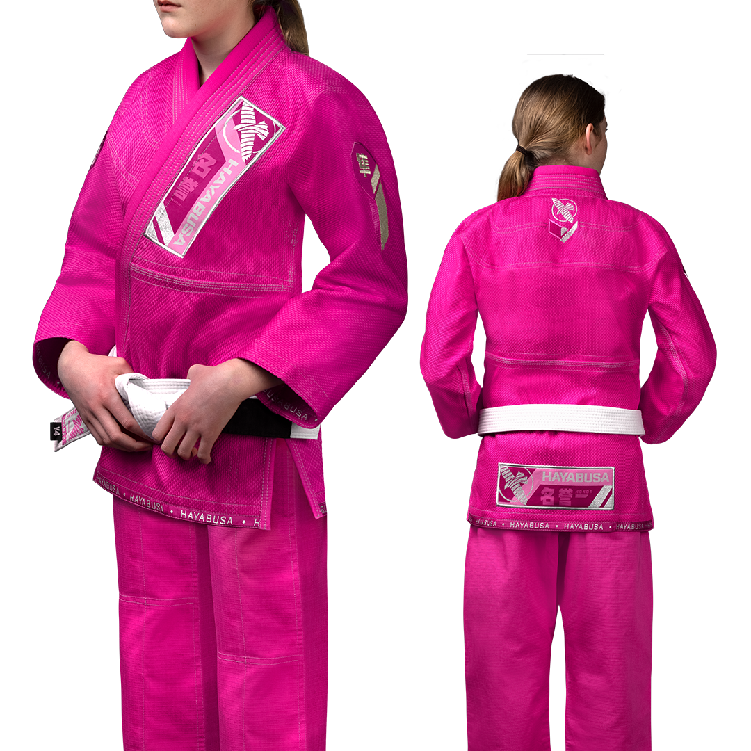 Uniforme de Jiujitsu Brasileño Hayabusa Ascend para Niño (Rosado) (Disponible por Encargo)