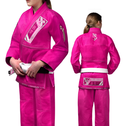 Uniforme de Jiujitsu Brasileño Hayabusa Ascend para Niño (Rosado) (Disponible por Encargo)