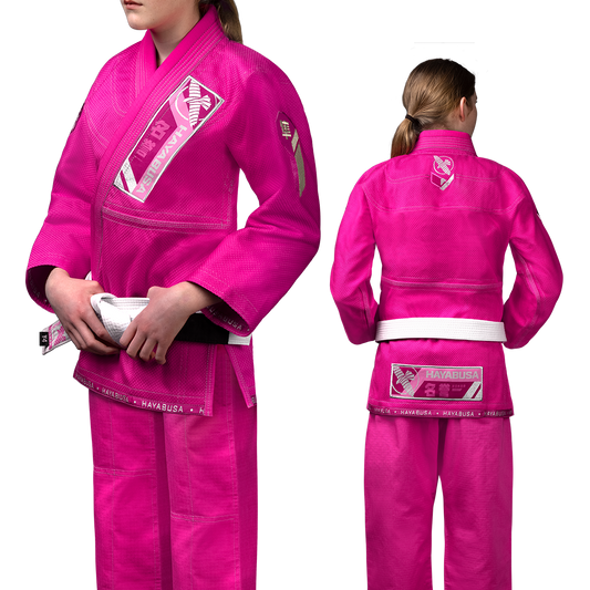 Uniforme de Jiujitsu Brasileño Hayabusa Ascend para Niño (Rosado) (Disponible por Encargo)