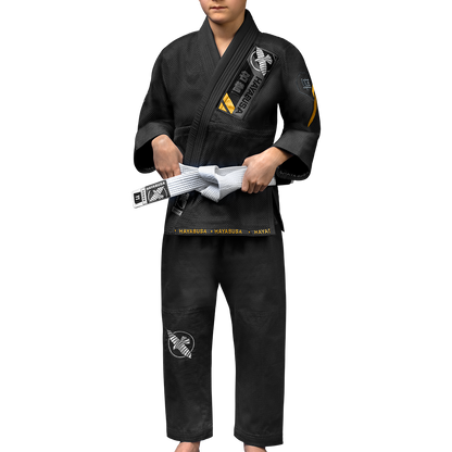 Uniforme de Jiujitsu Brasileño Hayabusa Ascend para Niño (Negro) (Disponible por Encargo)