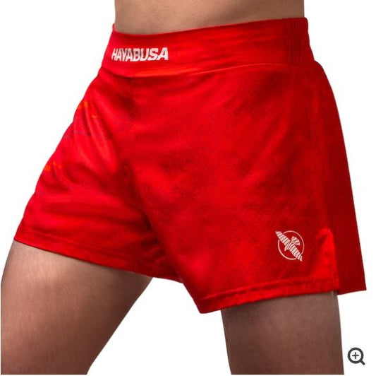 Fightshorts de Kickboxing Hayabusa Arrox (Rojo) (Disponible por Encargo)