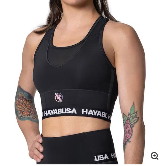 Sports Bra Hayabusa Crossback (Negro) (Disponible por Encargo)