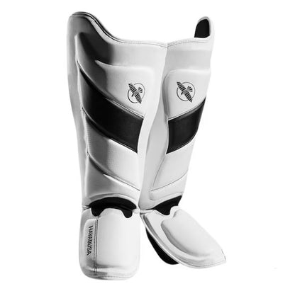 Espinilleras Hayabusa T3 Edición Striking (Blanco / Negro) (Disponible por Encargo)