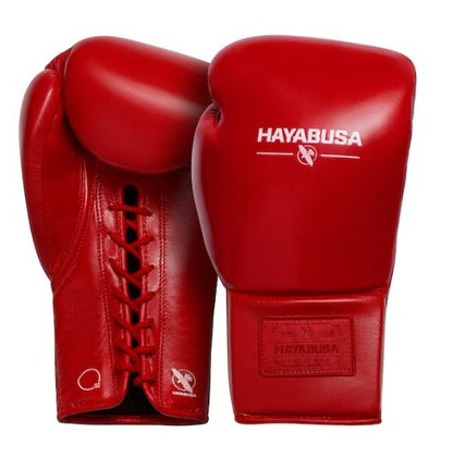 Guantes de Box Hayabusa Pro con Cierre con Cordón (Rojo) (Disponible por Encargo)