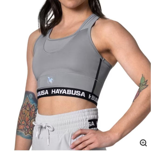 Sports Bra Hayabusa Crossback (Gris) (Disponible por Encargo)